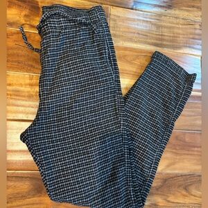 Hollister Men’s Flannel Black and White Plaid PJ Pants